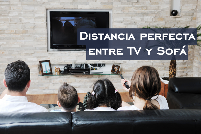 La distancia perfecta entre el televisor y el sofá
